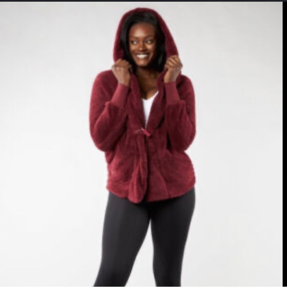 Buffbunny teddy coat white EUC - Picture 3 of 7